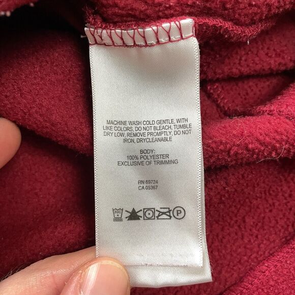 Columbia Jacket Adult XL Extra Large Red Gray Full Zip Soft Fleece Outdoor Mens - Picture 5 of 10